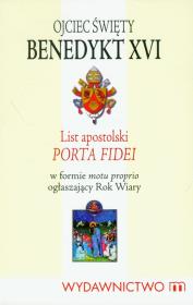 Okładka książki List apostolski Porta fidei