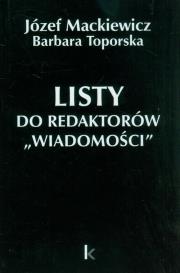 Okładka książki Listy do redaktorów 'Wiadomości'