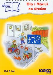 Logico Primo Ola i Maciuś na drodze. Autor: Fischer Doris. Dadada.pl Okładka książki Logico Primo Ola i Maciuś na drodze