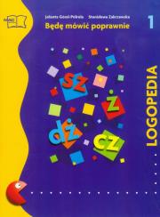 Logopedia. Będę mówić poprawnie cz.1 MAC. Autor: Jolanta Góral-Półrola. Dadada.pl Okładka książki Logopedia. Będę mówić poprawnie cz.1 MAC