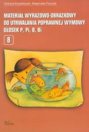 Okładka książki Materiał wyrazowo-obrazkowy...głosek P, Pi, w.2012