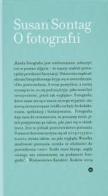 Okładka książki O fotografii