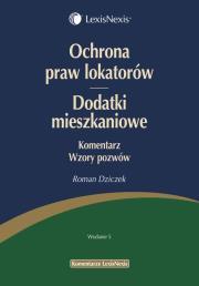 Okładka książki Ochrona praw lokatorów Dodatki mieszkaniowe Komentarz