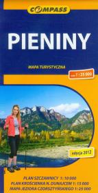 Okładka książki Pieniny mapa turystyczna