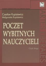 Poczet wybitnych nauczycieli. Autor: Kupisiewicz Czesław, Kupisiewicz Małgorzata. Dadada.pl Okładka książki Poczet wybitnych nauczycieli
