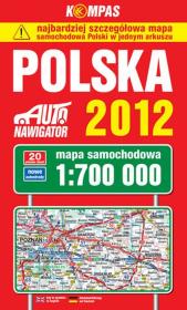 Polska Mapa Samochodowa 1:700 000. Wydawca: Carta Blanca. Dadada.pl Opakowanie Polska Mapa Samochodowa 1:700 000
