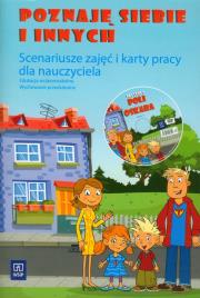 Poznaj siebie i innych Scenariusze zajęć i karty pracy dla nauczyciela z płytą DVD. Autor: Walczak-Sarao Małgorzata. Dadada.pl Okładka książki Poznaj siebie i innych Scenariusze zajęć i karty pracy dla nauczyciela z płytą DVD