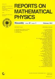 Opakowanie Reports on Mathematical Physics 69/1