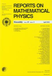 Opakowanie Reports on Mathematical Physics 69/2 Pergamon