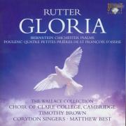 Rutter: Gloria & Bernstein: Chichester Psalms. Autor: The Wallace Collection, Choir of Clare College, Timothy Brown, Corydon Singers. Dadada.pl Okładka książki Rutter: Gloria & Bernstein: Chichester Psalms