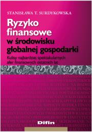 Okładka książki Ryzyko finansowe w środowisku globalnej gospodarki