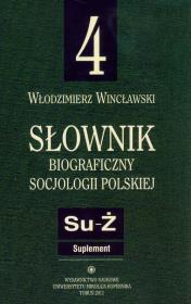 Okładka książki Słownik biograficzny socjologii polskiej t.4
