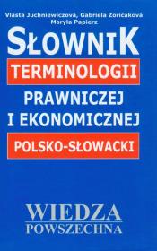 Okładka książki Słownik terminologii prawniczej i ekonomicznej polsko-słowacki