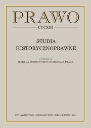Opakowanie Studia Historycznoprawne
