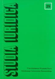 Opakowanie Studia Iuridica tom 29