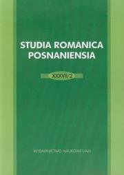 Opakowanie Studia Romanica Posnaniensia XXXVII/2