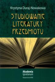 Okładka książki Studiowanie literatury przedmiotu