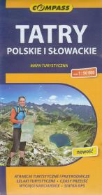 Okładka książki Tatry Polskie i Słowackie mapa turystyczna 1:50 000