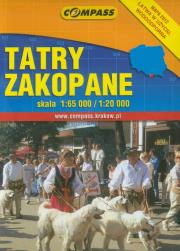Tatry Zakopane mapa kieszonkowa 1:65 000. Wydawca: Compass. Dadada.pl Opakowanie Tatry Zakopane mapa kieszonkowa 1:65 000