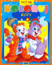 Ucz się koloruj - Koty. Autor: praca zbiorowa. Dadada.pl Okładka książki Ucz się koloruj - Koty