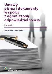 Okładka książki Umowy pisma i dokumenty w spółce z ograniczoną odpowiedzialnością