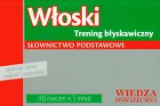 Okładka książki Włoski trening błyskawiczny słownictwo podstawowe