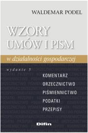 Okładka książki Wzory umów i pism w działalności gospodarczej z płytą CD