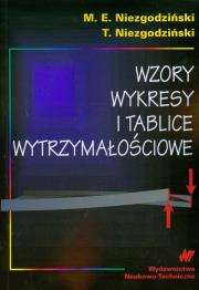 Wzory wykresy i tablice wytrzymałościowe. Autor: Niezgodziński Michał E., Niezgodziński Tadeusz. Dadada.pl Okładka książki Wzory wykresy i tablice wytrzymałościowe