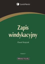Okładka książki Zapis windykacyjny