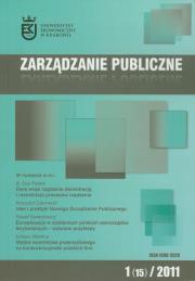 Opakowanie Zarządzanie publiczne 01/2007