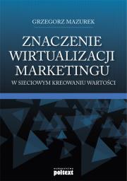 Okładka książki Znaczenie wirtualizacji marketingu