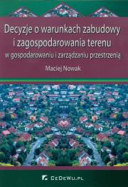 Okładka książki Decyzje o warunkach zabudowy i zagospodarowania terenu