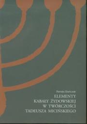 Okładka książki Elementy kabały żydowskiej w twórczości Tadeusza Micińskiego