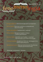 Opakowanie Fenomenologia 10/2012