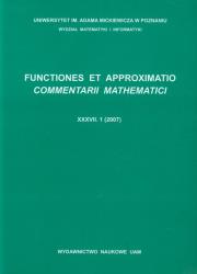 Opakowanie Functiones et approximatio 37.1