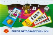 Okładka książki Gra - Puzzle ortograficzne h i ch ALEX
