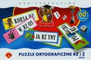 Gra - Puzzle ortograficzne MAXI rz i ż ALEX. Autor: praca zbiorowa. Dadada.pl Okładka książki Gra - Puzzle ortograficzne MAXI rz i ż ALEX