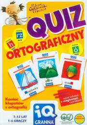 Okładka książki IQ Quiz ortograficzny GRANNA