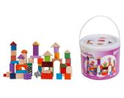 Klocki drewniane kolorowe 50 elementów. Autor: Eichhorn. Dadada.pl Okładka książki Klocki drewniane kolorowe 50 elementów