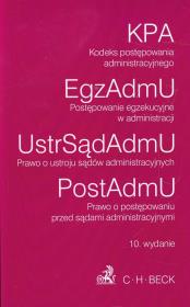 Opakowanie Kodeks postępowania administracyjnego Postępowanie egzekucyjne w administracji Prawo o ustroju sądów administracyjnych  Prawo o postępowaniu przed sądami administracyjnymi