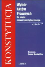 Okładka książki Konstytucja Wybór aktów prawnych do nauki prawa konstytucyjnego