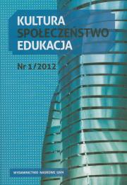 Opakowanie Kultura społeczeństwo edukacja Nr 1/2012