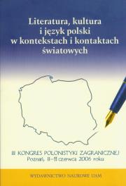 Opakowanie Literatura, kultura i język polski w kontekstach i kontaktach światowych