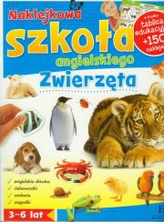 Okładka książki Naklejkowa szkoła angielskiego - Zwierzęta