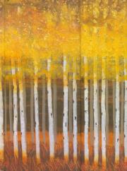 Opakowanie Notatnik Zamykany Złociste Osiki