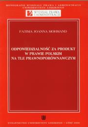 Okładka książki Odpowiedzialność za produkt w prawie polskim na tle prawnoporównawczym