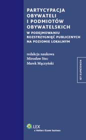 Okładka książki Partycypacja obywateli i podmiotów obywatelskich