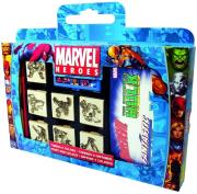 Opakowanie Pieczątki Superbohaterowie w walizce