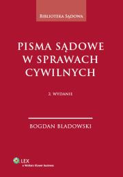 Okładka książki Pisma sądowe w sprawach cywilnych