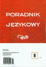 Opakowanie Poradnik językowy 8/2012